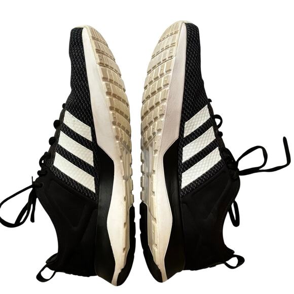 Adidas Cloudfoam Black Gray and White Running Shoes Men's Size 9 - Picture 3 of 7